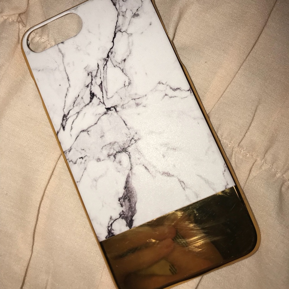 iphone 7/8 plus marble/gold phone case
